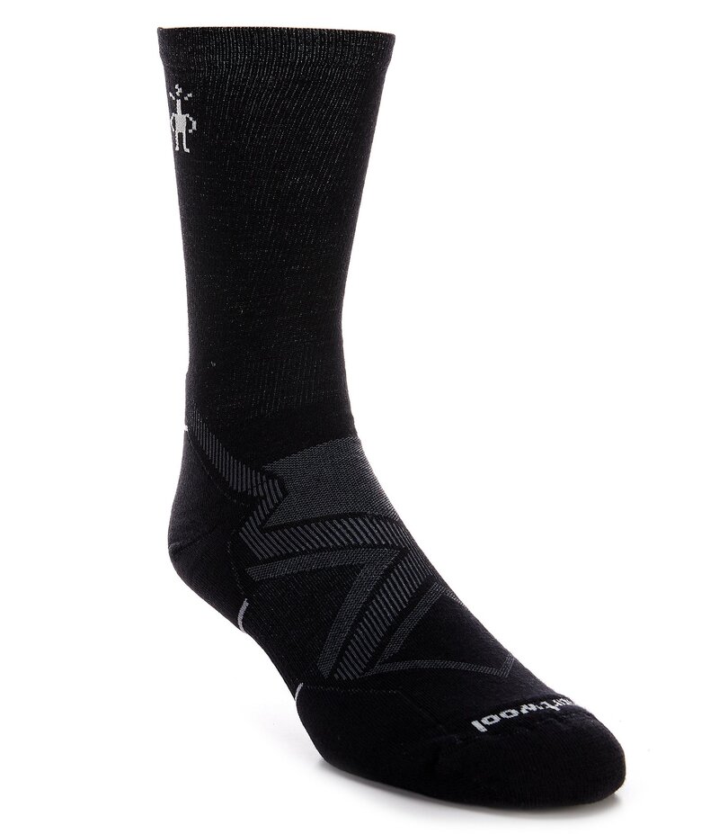 スマートウール メンズ アンダーウェア 靴下 SmartWool Run Cold Weather Targeted Cushion Crew Socks Black ブラック｜ReVida 店