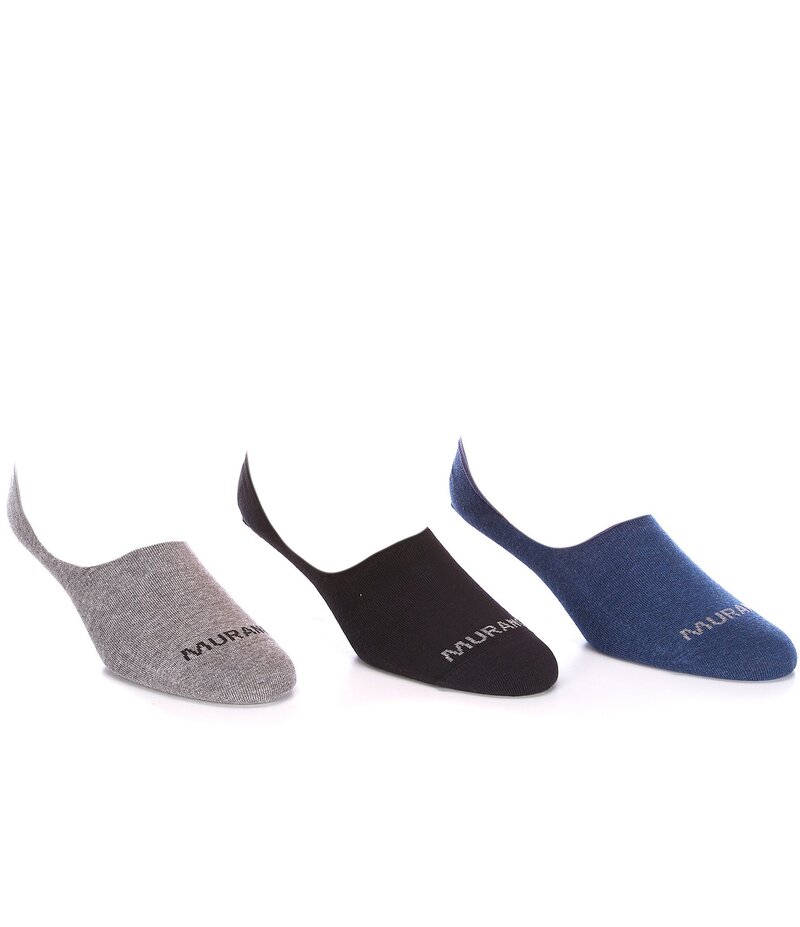 ムラノ メンズ アンダーウェア 靴下 Murano Assorted No Show Socks 3-Pack Multi マルチカラー