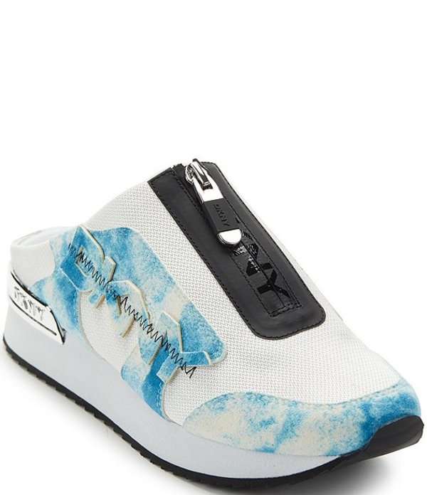 人気ブランドを 楽天市場 ダナ キャラン ニューヨーク レディース スニーカー シューズ Melyss Tie Dye Print Zip Front Sneakers Mules Blue White Revida 楽天市場店 春夏新色 Lexusoman Com