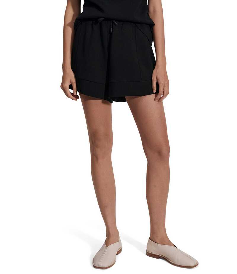 バーレイ レディース ボトムス ハーフパンツ・ショーツ ショートパンツ Varley Atrium Double Soft High Rise Drawstring Tie Waist Pull-On Shorts Black ブラック｜ReVida 店