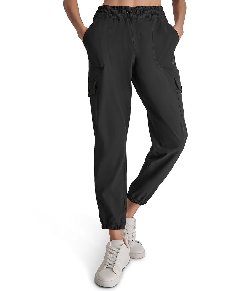 ダナキャラン レディース ボトムス カジュアルパンツ DKNY by Donna Karan Pull-On Cargo Jogger Black ブラック