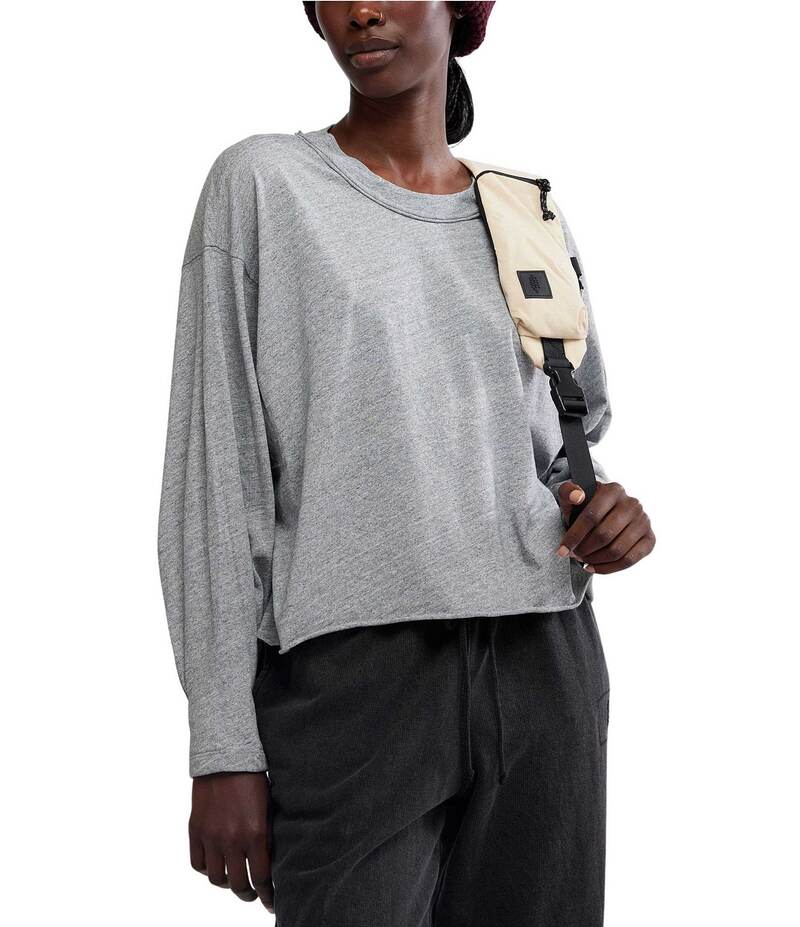 フリーピープル レディース トップス シャツ Free People FP Movement Inspire Layer Crew Neckline Long Sleeve Pullover Heather Grey グレー