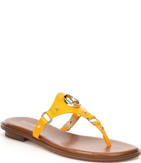 かわいい マイケルコース レディース サンダル シューズ Michael Michael Kors Conway Leather Thong Sandals Sun Revida 店 ずっと気になってた Digitalbrothers Lt