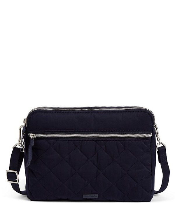 超高品質で人気の ベラブラッドリー レディース ショルダーバッグ バッグ Performance Twill Collection Triple Compartment Crossbody Bag Classic Navy メール便不可 Www Purpleforparents Us