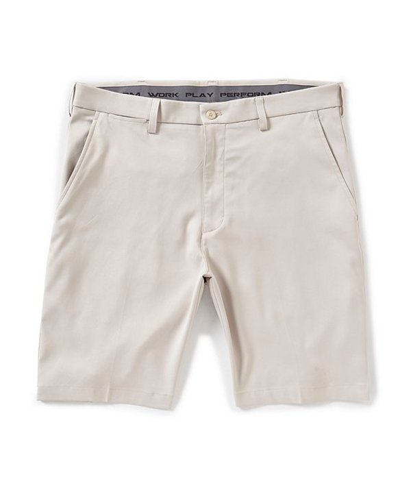 今月限定 特別大特価 ラウンドトゥリーアンドヨーク メンズ ハーフパンツ ショーツ ボトムス Big Tall 9 And 11 Inseam Flat Front Performance Solid Stretch Shorts Silver Lining Stone 半額品 Www Laperodeslocaux Fr