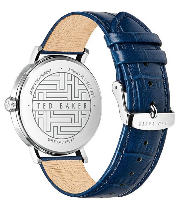 テッドベーカー メンズ 腕時計 アクセサリー Men S Phylipa Blue Leather Strap Watch Blue Painfreepainrelief Com