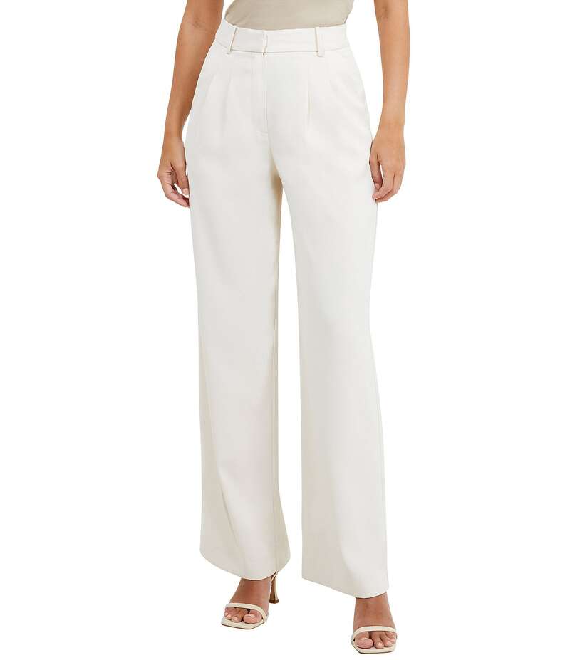フレンチコネクション レディース ボトムス カジュアルパンツ ワイドレッグ パンツ French Connection Harry Suiting High Waisted Coordinating Wide Leg Pants Classic Cream クリーム
