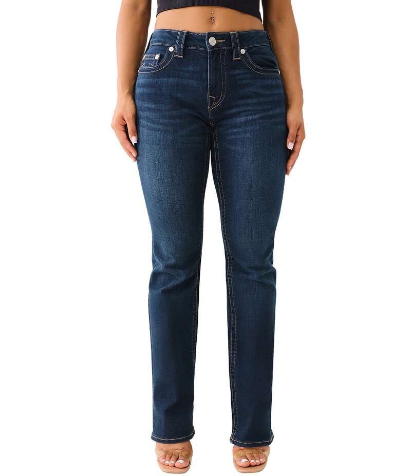 トゥルーレリジョン レディース ボトムス デニムパンツ ブーツカット デニム ブーツ ジーンズ True Religion Becca Denim Mid Rise Bootcut Jeans Indigo Upgrade インディゴ|ReVida 店