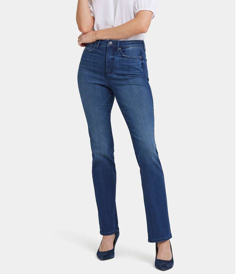 エヌワイディージェイ レディース ボトムス デニムパンツ ブーツカット デニム ブーツ ジーンズ NYDJ Stretch Denim High Rise Slim Leg Bootcut Jeans Moonlight デニム