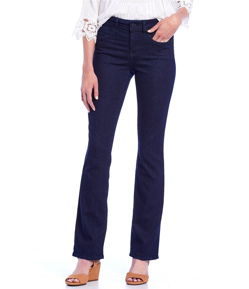 エヌワイディージェイ レディース ボトムス デニムパンツ ストレート ジーンズ NYDJ Marilyn Stitching Straight Leg High Waisted Jeans Rinse|ReVida 店