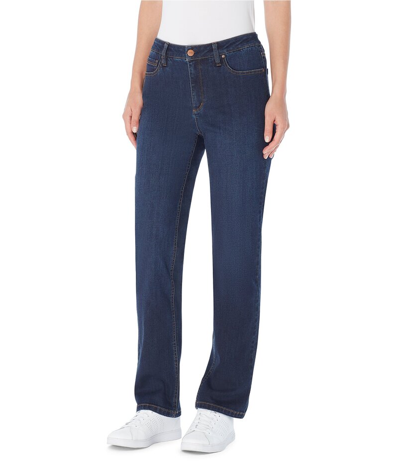 ジョーンズニューヨーク レディース ボトムス デニムパンツ デニム ジーンズ Jones New York Stretch Denim Lexington Straight-Leg Jeans Indigo Wash インディゴ