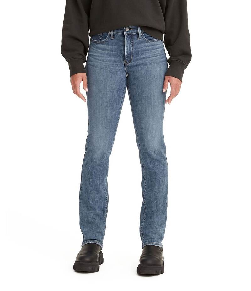 リーバイス レディース ボトムス デニムパンツ ストレート ジーンズ Levi'sR 314 Shaping Mid Rise Straight Leg Jeans Lapis Gem｜ReVida 店