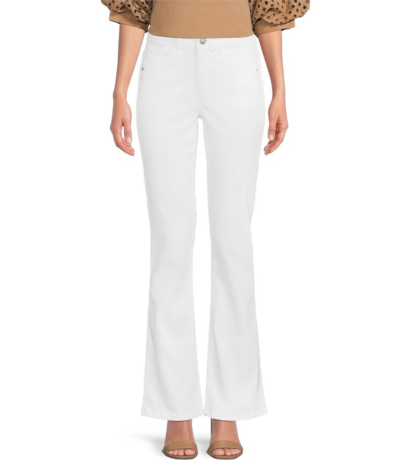 ギブソンアンドラティマー レディース ボトムス デニムパンツ ブーツカット ブーツ ジーンズ Gibson & Latimer Perfect Fit Baby Bootcut Stretch Mid Rise Twill Jeans White ホワイト