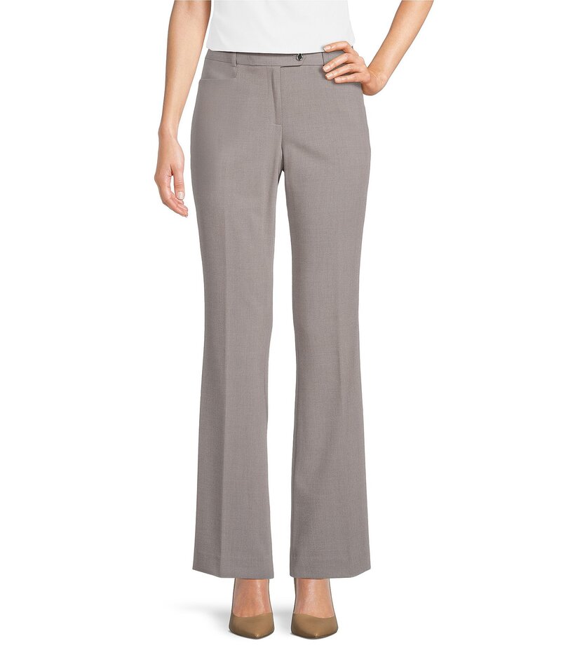 カルバンクライン レディース ボトムス カジュアルパンツ ストレート パンツ Calvin Klein Mid Rise Modern Fit Straight Leg Pants Tin