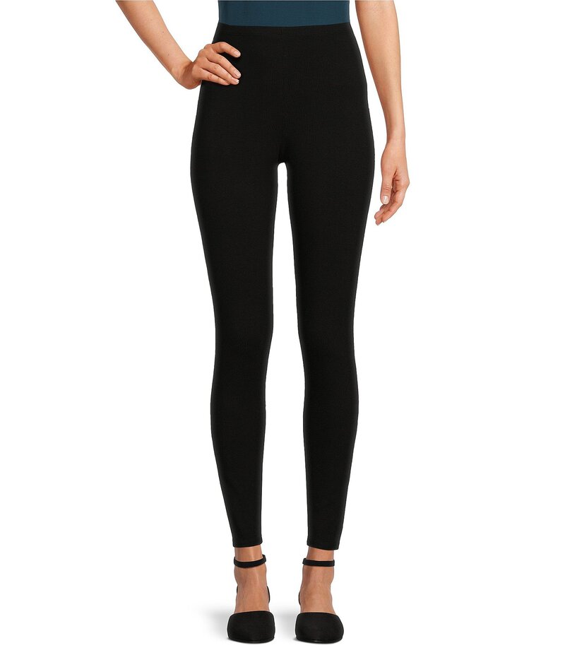 エイリーンフィッシャー レディース ボトムス カジュアルパンツ アンクル レギンス ジャージー Eileen Fisher Jersey Ankle Skinny Leggings Black ブラック