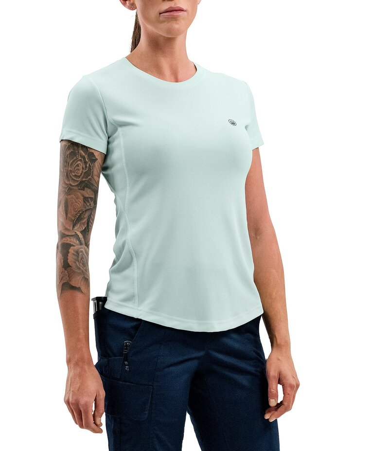 ベレッタ レディース トップス Tシャツ Beretta Ladies' Training Gear Ciel Tech UPF 50 Short Sleeve Performance T-Shirt Blue ブルー｜ReVida 店