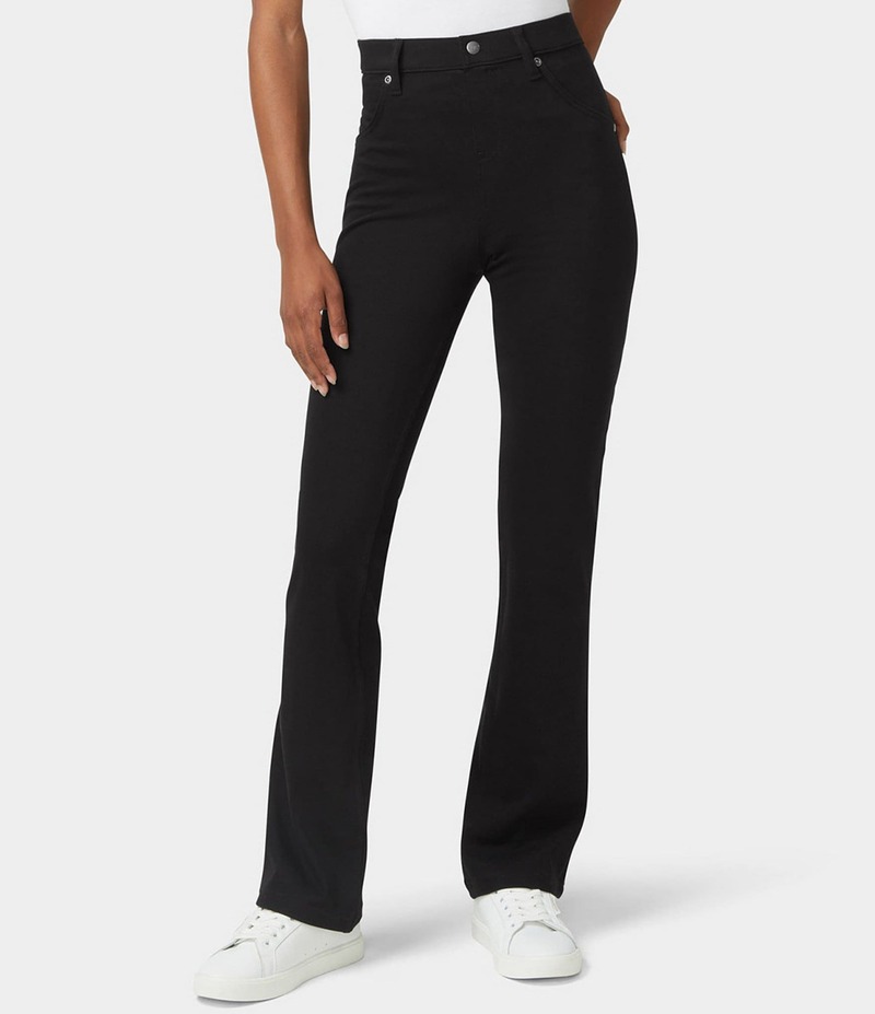 ヒュー レディース ボトムス デニムパンツ ブーツカット デニム ブーツ HUE Ultra Soft Denim Baby Bootcut Jeggings Black ブラック｜ReVida 店 15,826円