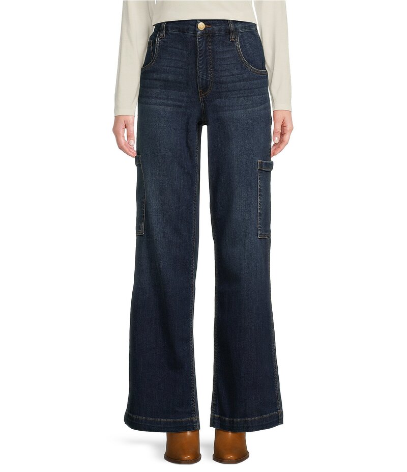 カットフロムザクロス レディース ボトムス デニムパンツ ワイドレッグ ジーンズ KUT from the Kloth Jodi Carpenter Wide Leg High Rise Jeans Balance｜ReVida 店