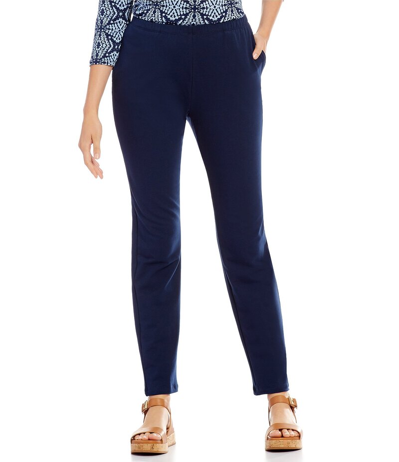 ルビーアールディー レディース ボトムス 心地好いズボン下 ズボン下 パイル Ruby Rd. Pull-On Stretch French Terry Pants Navy 米国海軍