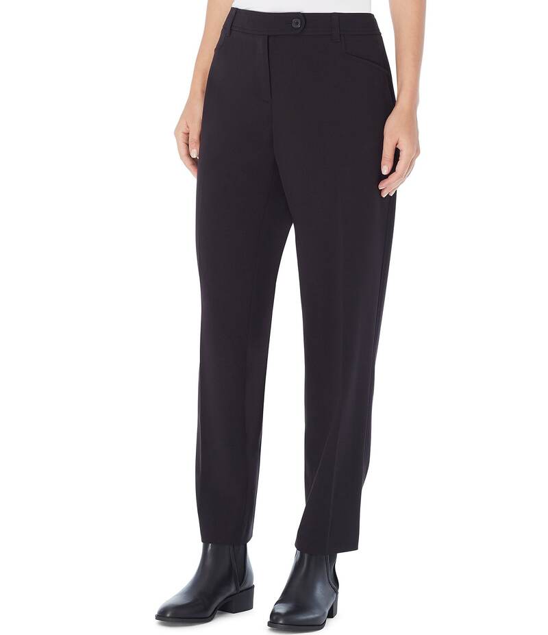 ジョーンズニューヨーク レディース ボトムス カジュアルパンツ ストレート パンツ Jones New York Bi-Stretch Tapered Straight Leg Woven Pants Jones Black ブラック｜ReVida 店