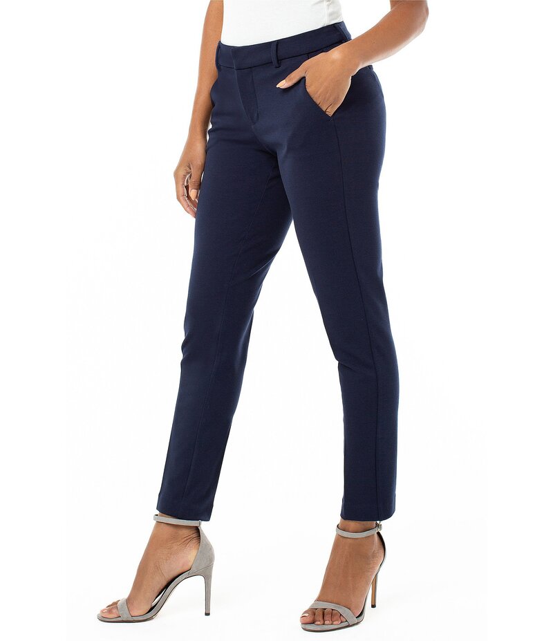 リヴァプール ロサンゼルス レディース ボトムス カジュアルパンツ パンツ Liverpool Los Angeles Kelsey Slim Leg Ponte Trouser Pants Cadet Blue ブルー