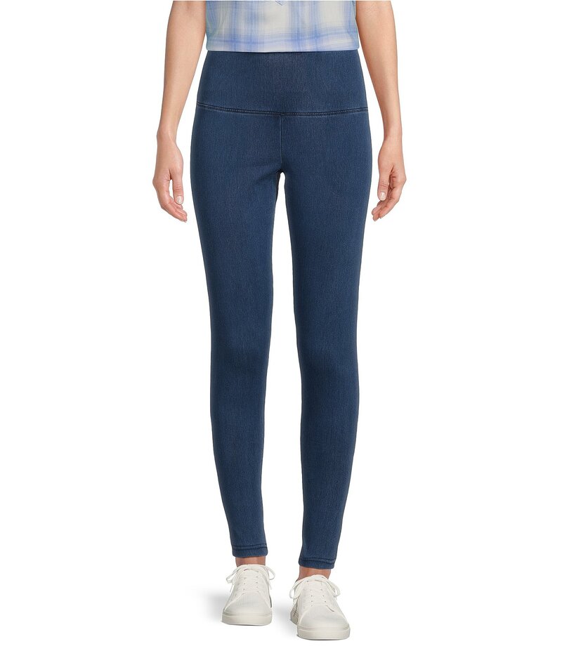 イントロ レディース ボトムス カジュアルパンツ プチ レギンス Intro Petite Size Teri Love the Fit Leggings Medium Wash|ReVida 店