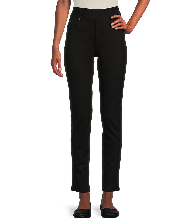 酉の方角刎ね上がる レディース ボトムス 心地好いズボン下 プチ ズボン下 Westbound Petite Size the HIGH RISE fit Skinny Pants Black 黒いこと