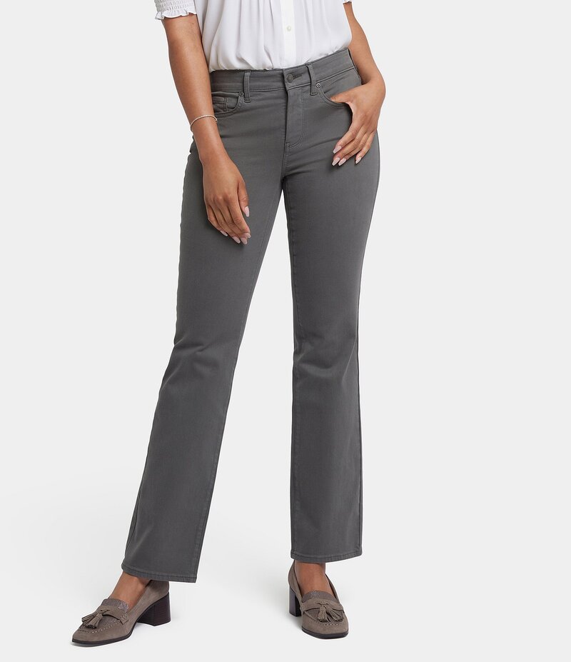 エヌワイディージェイ レディース ボトムス デニムパンツ ストレート プチ アンクル ジーンズ NYDJ Petite Size Marilyn Straight Leg Ankle Length Jeans Vine Leaf|ReVida 店