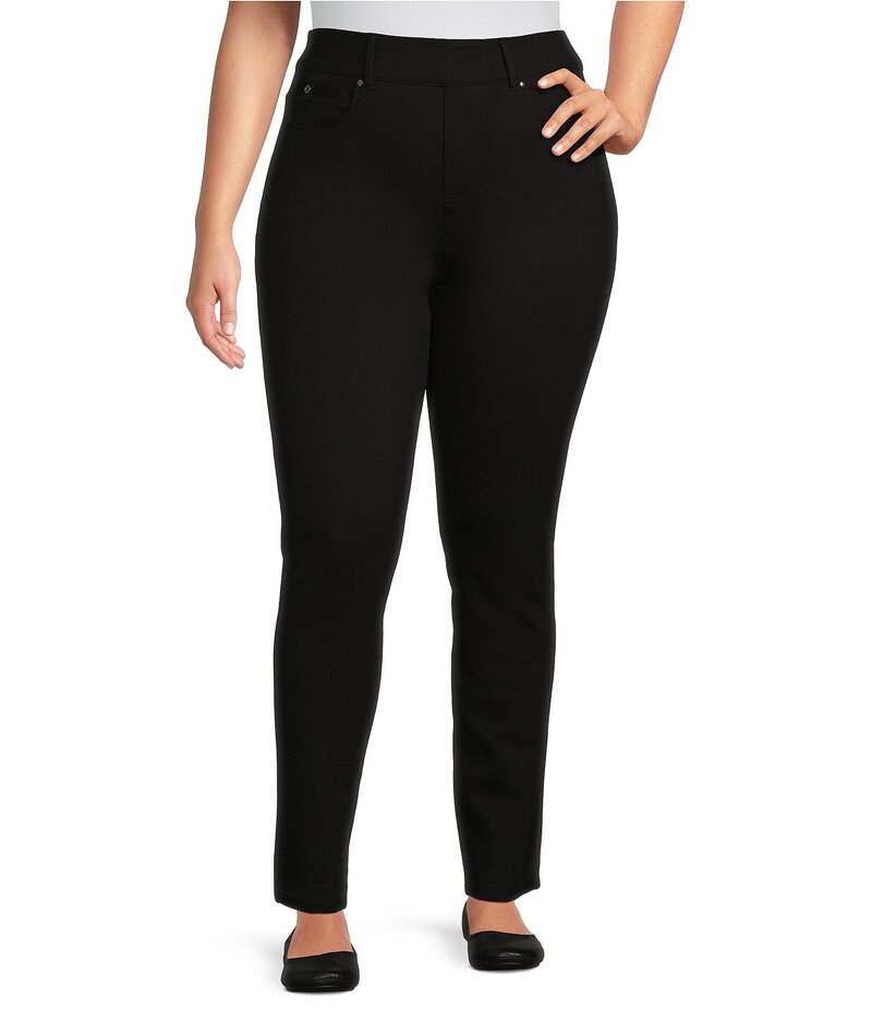 ウエストバウンド レディース ボトムス カジュアルパンツ プラスサイズ パンツ Westbound Plus Size the HIGH RISE Skinny Full Length Pull-On Pants Black ブラック