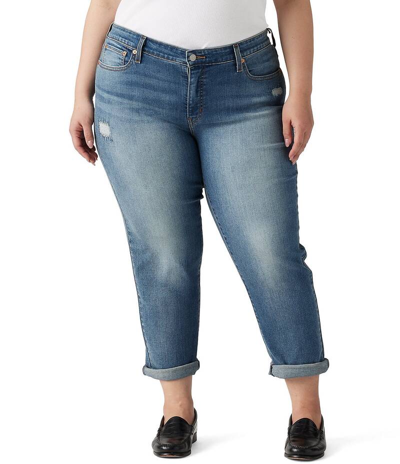リーバイス レディース ボトムス デニムパンツ プラスサイズ ジーンズ Levi'sR Plus Size Mid-Rise Boyfriend Jeans Driving Away
