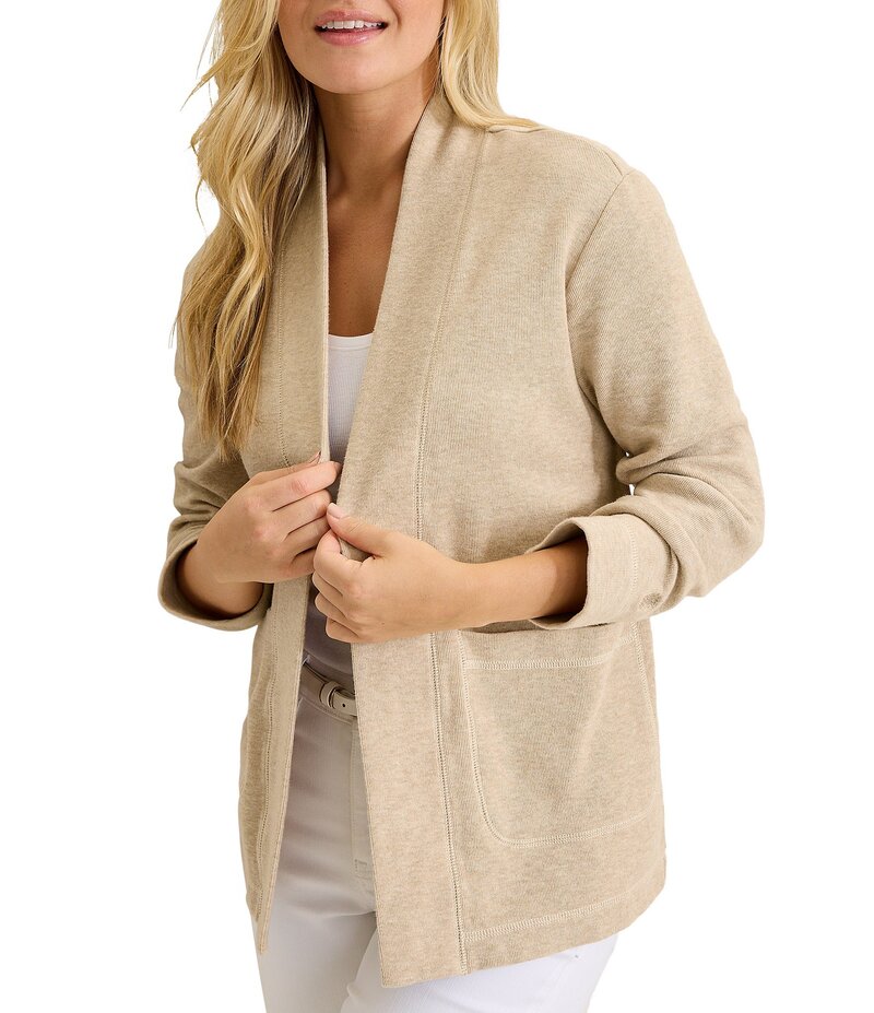 トッミーバハマ レディース アウター ニット・セーター カーディガン ニット Tommy Bahama Aruba Knit Long Sleeve Open Front Cardigan Oatmeal Heather ヘザー|ReVida 店