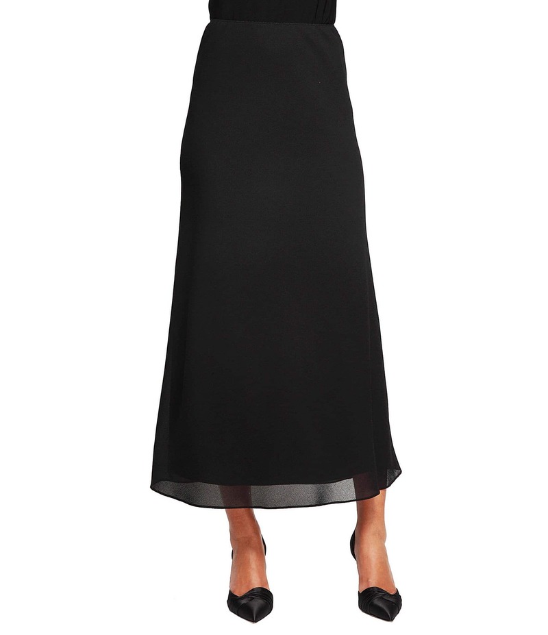 アレックスイブニングス レディース ボトムス スカート A ライン ジョーゼット ミディ Alex Evenings Georgette A-line Midi Skirt Black ブラック|ReVida 店