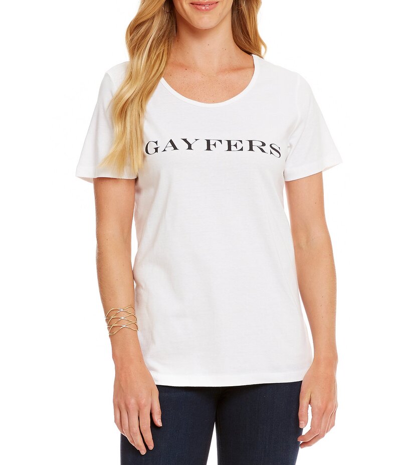 ヘリテージ レディース トップス シャツ Tシャツ ロゴ Heritage Gayfer's Logo Tee Gayfers