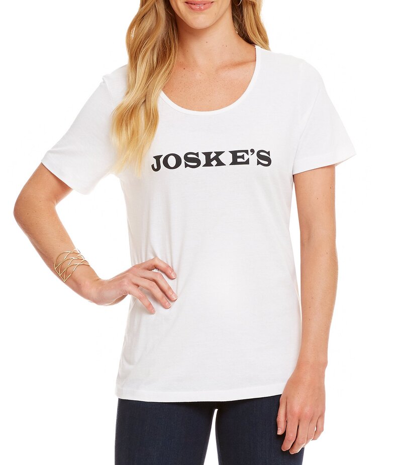 ヘリテージ レディース トップス シャツ Tシャツ ロゴ Heritage Joske's Logo Tee Shirt Joskes