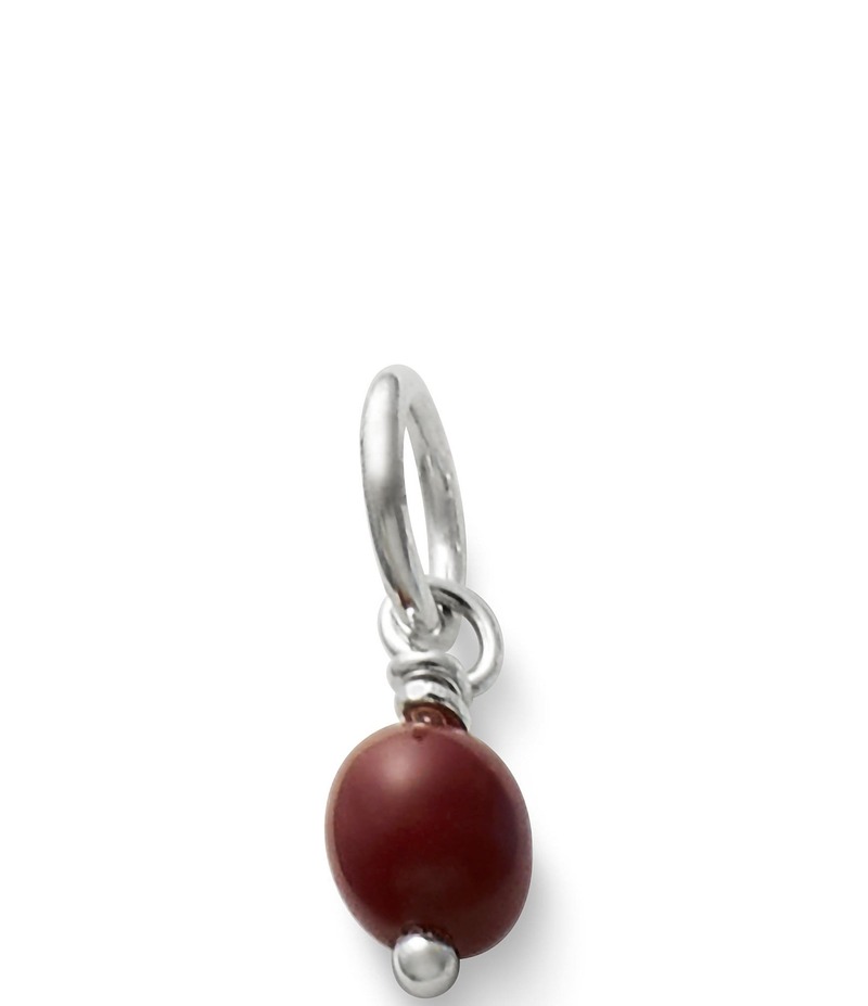 ジェームズ エイヴリー レディース アクセサリー ネックレス・チョーカー・ペンダントトップ James Avery Sterling Silver Glass Bead Enhancer Charm Sterling Maroon マルーン