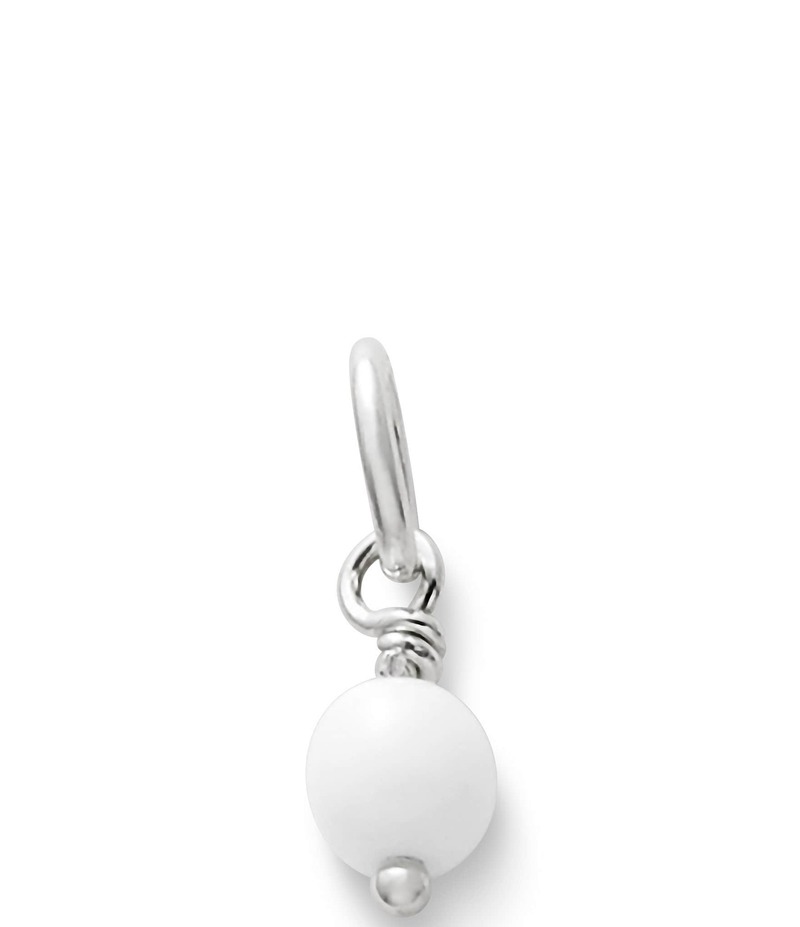 ジェームズ エイヴリー レディース アクセサリー ネックレス・チョーカー・ペンダントトップ James Avery Sterling Silver Glass Bead Enhancer Charm White ホワイト
