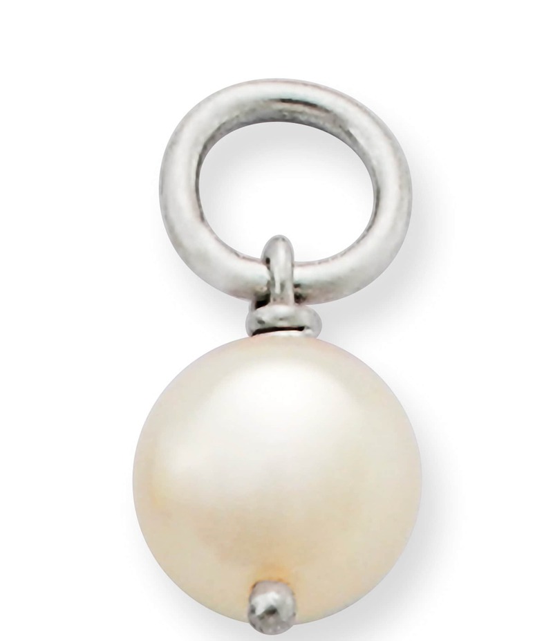 ジェームズ エイヴリー レディース アクセサリー ネックレス・チョーカー・ペンダントトップ James Avery Cultured Pearl Bead Charm Silver/White ホワイト