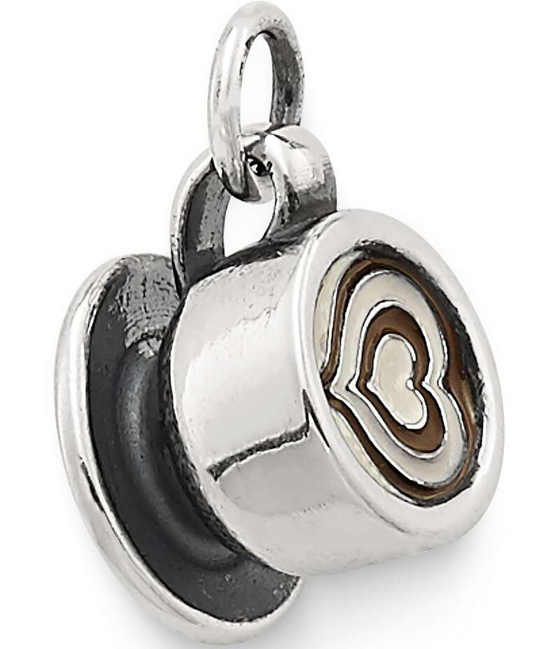 ジェームズ エイヴリー レディース アクセサリー ネックレス・チョーカー・ペンダントトップ James Avery Enamel Latte Love Charm Silver/Brown ブラウン