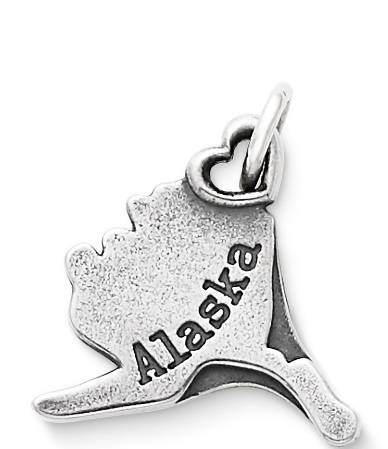ジェームズ エイヴリー レディース アクセサリー ネックレス・チョーカー・ペンダントトップ James Avery My Alaska State Charm Sterling Silver シルバー