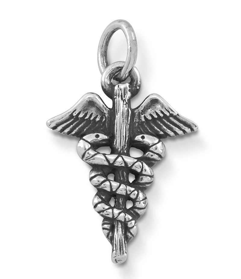ジェームズ エイヴリー レディース アクセサリー ネックレス・チョーカー・ペンダントトップ James Avery Caduceus Charm Sterling Silver シルバー