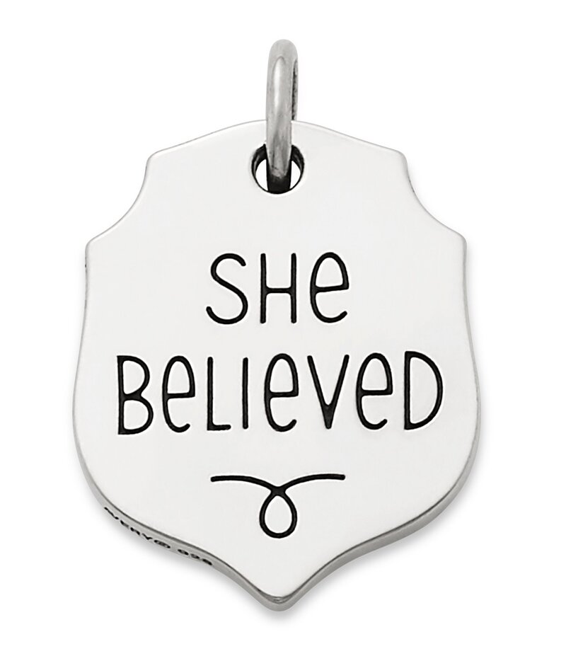 ジェームズ エイヴリー レディース アクセサリー ネックレス・チョーカー・ペンダントトップ James Avery She Believed Charm Sterling Silver シルバー