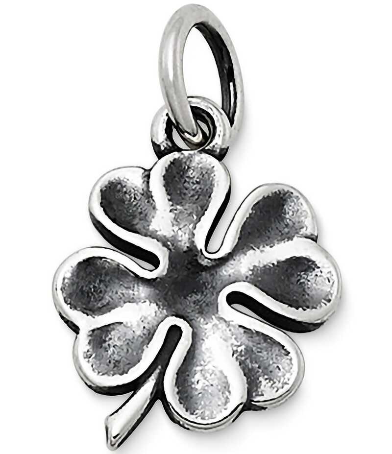 ジェームズ エイヴリー レディース アクセサリー ネックレス・チョーカー・ペンダントトップ James Avery Four Leaf Clover Charm Sterling Silver シルバー