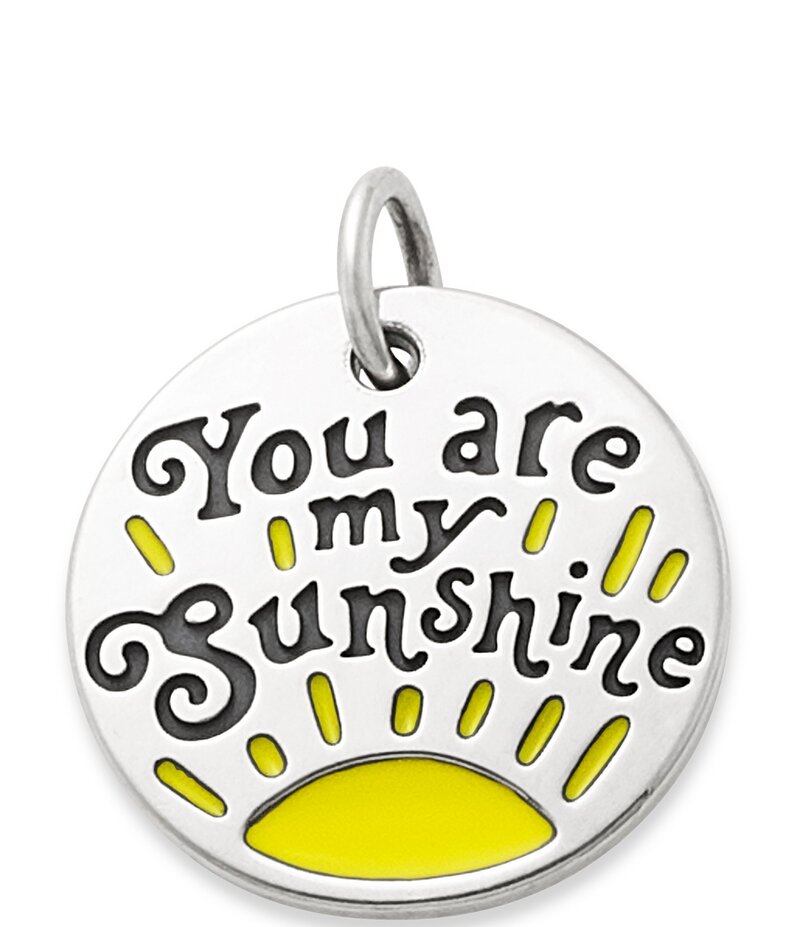ジェームズ エイヴリー レディース アクセサリー ネックレス・チョーカー・ペンダントトップ James Avery Enamel You Are My Sunshine Charm Sterling Yellow イエロー