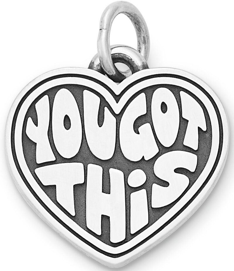 ジェームズ エイヴリー レディース アクセサリー ネックレス・チョーカー・ペンダントトップ James Avery You Got This Heart Charm Sterling Silver シルバー