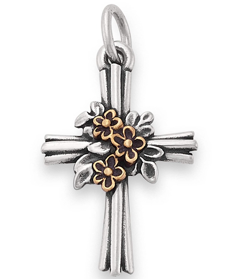 ジェームズ エイヴリー レディース アクセサリー ネックレス・チョーカー・ペンダントトップ James Avery Grow In Faith Cross Charm Sterling/Bronze