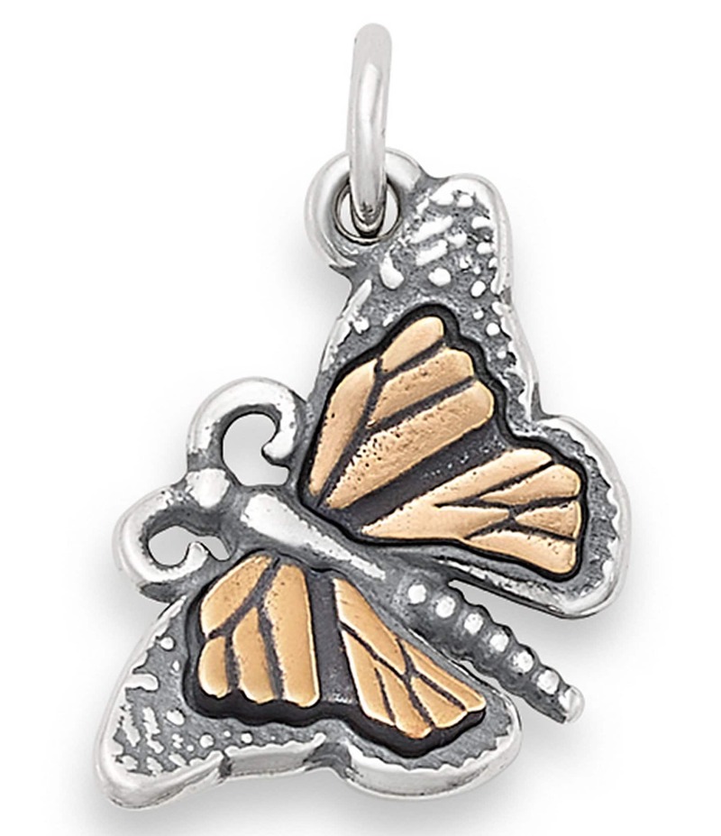 ジェームズ エイヴリー レディース アクセサリー ネックレス・チョーカー・ペンダントトップ James Avery Sterling Silver Monarch Butterfly Charm Sterling Silver/Bronze シルバー