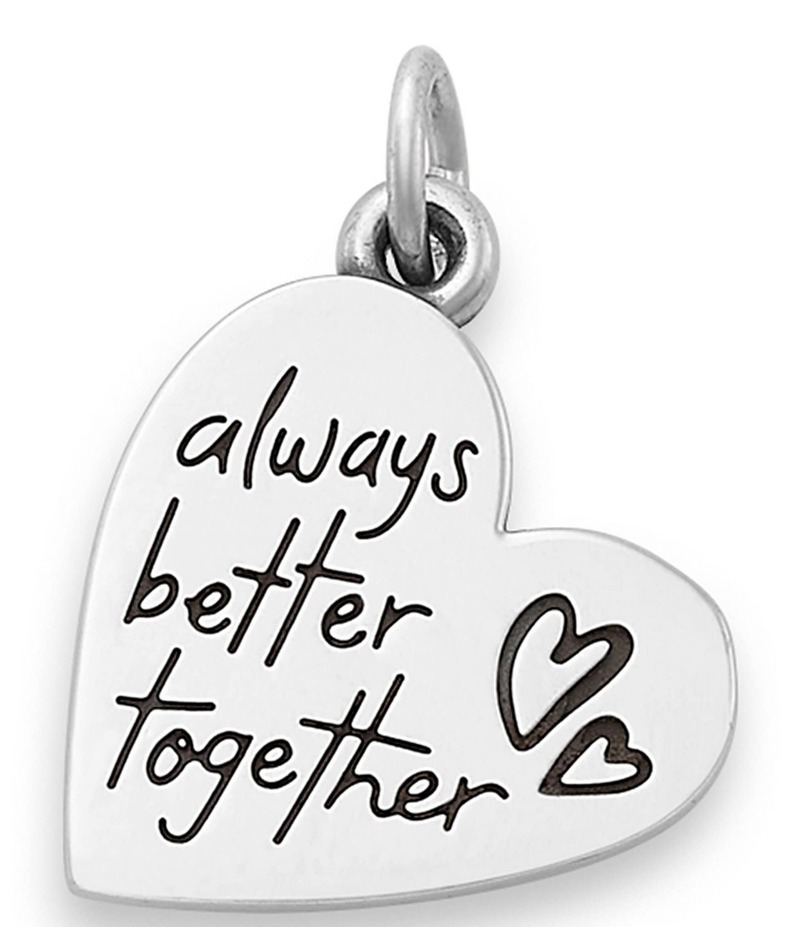 ジェームズ エイヴリー レディース アクセサリー ネックレス・チョーカー・ペンダントトップ James Avery Sterling Silver Always Better Together Heart Charm Sterling Silver シルバー