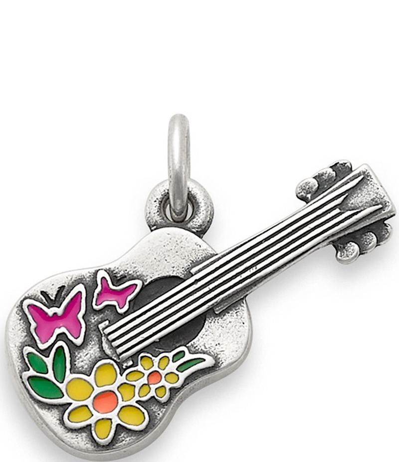 ジェームズ エイヴリー レディース アクセサリー ネックレス・チョーカー・ペンダントトップ James Avery Enamel Festive Guitar Charm Sterling Silver Multi シルバー