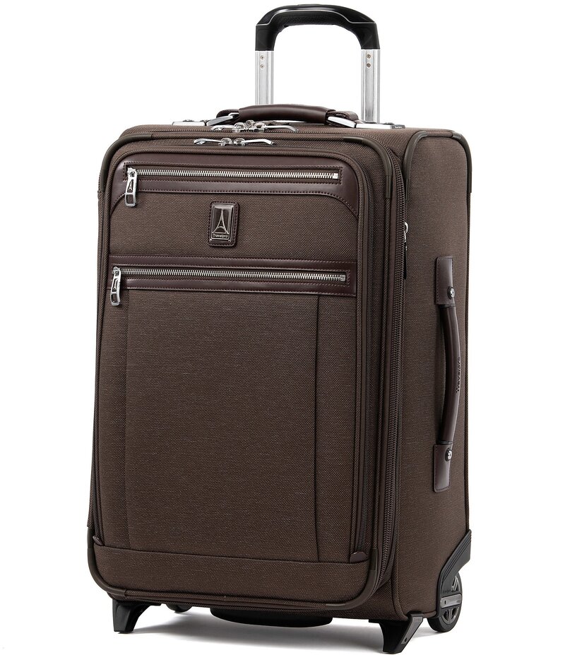 トラベルプロ レディース バッグ スーツケース Travelpro Platinum Elite 22 Expandable Carry-On Rollaboard Suitcase Espresso
