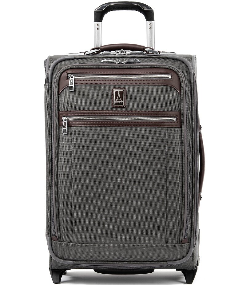 トラベルプロ レディース バッグ スーツケース Travelpro Platinum Elite 22 Expandable Carry-On Rollaboard Suitcase Vintage Grey グレー